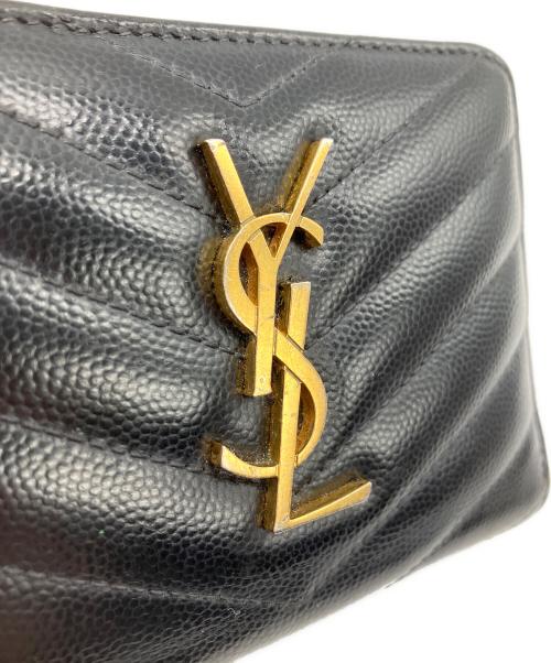 Saint Laurent Paris（サンローランパリ）Saint Laurent Paris (サンローランパリ) コンパクトジップアラウンドウォレット ブラックの古着・服飾アイテム