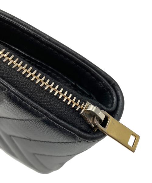 Saint Laurent Paris（サンローランパリ）Saint Laurent Paris (サンローランパリ) コンパクトジップアラウンドウォレット ブラックの古着・服飾アイテム