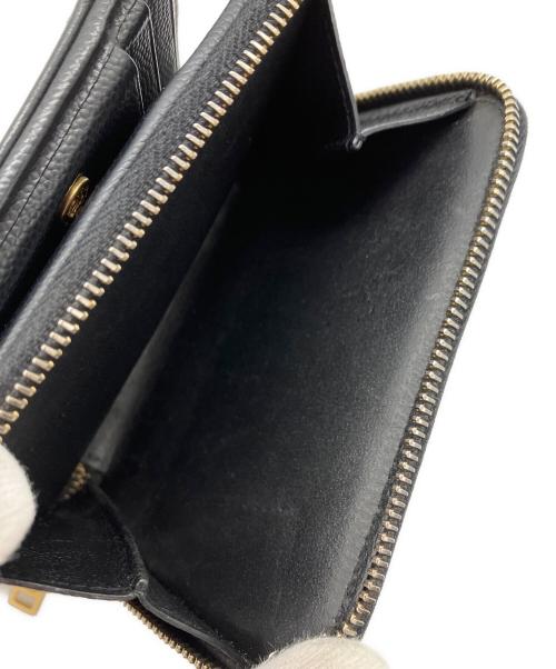 Saint Laurent Paris（サンローランパリ）Saint Laurent Paris (サンローランパリ) コンパクトジップアラウンドウォレット ブラックの古着・服飾アイテム