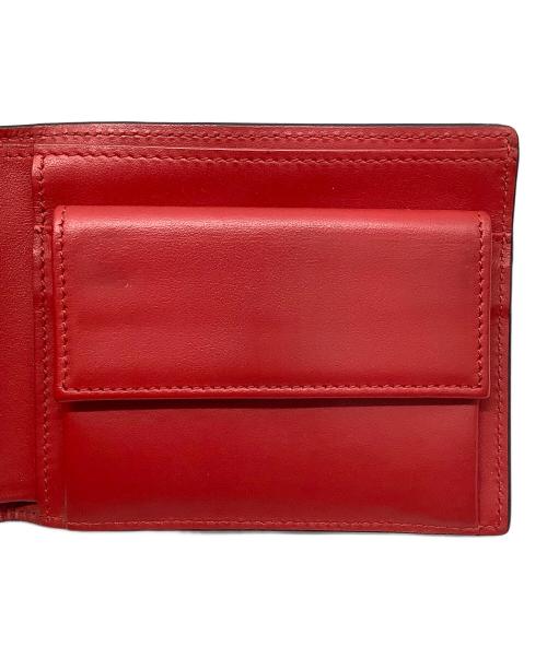 FENDI（フェンディ）FENDI (フェンディ) 2つ折り財布　FENDI　バグズアイ　内部ハガレ・表面細かいキズ有 ブラック×レッド×イエローの古着・服飾アイテム