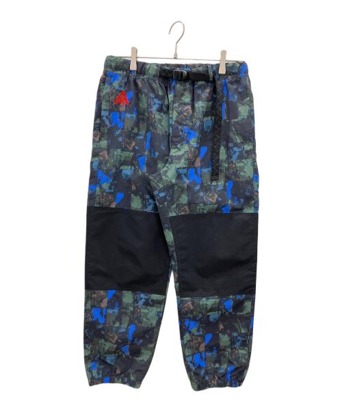 NIKE ACG（ナイキエーシージー）NIKE ACG (ナイキエーシージー) 総柄トレイルパンツ グリーン サイズ:Sの古着・服飾アイテム