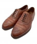 Crockett & Jonesクロケット＆ジョーンズ）の古着「セミブローグシューズ　Ｗestminster」｜ブラウン