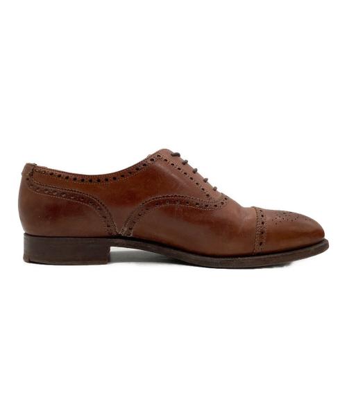 Crockett & Jones（クロケット＆ジョーンズ）Crockett & Jones (クロケット＆ジョーンズ) セミブローグシューズ　Ｗestminster ブラウン サイズ:6 1/2の古着・服飾アイテム