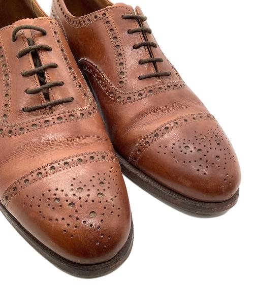 Crockett & Jones（クロケット＆ジョーンズ）Crockett & Jones (クロケット＆ジョーンズ) セミブローグシューズ　Ｗestminster ブラウン サイズ:6 1/2の古着・服飾アイテム