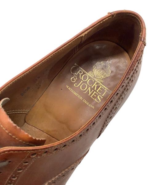 Crockett & Jones（クロケット＆ジョーンズ）Crockett & Jones (クロケット＆ジョーンズ) セミブローグシューズ　Ｗestminster ブラウン サイズ:6 1/2の古着・服飾アイテム