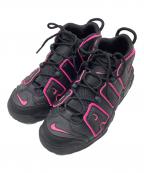 NIKEナイキ）の古着「AIR MORE UP TEMPO」｜ブラック×ピンク
