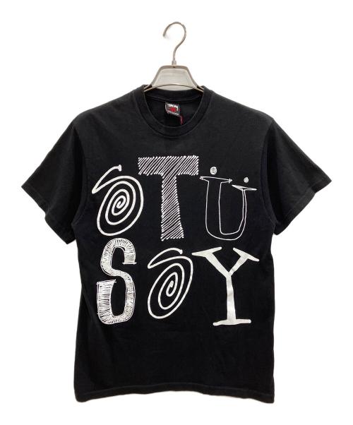 stussy（ステューシー）stussy (ステューシー) 半袖カットソー ブラック サイズ:Mの古着・服飾アイテム