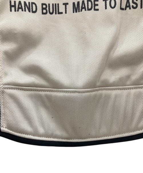 VANSON（バンソン）VANSON (バンソン) メッシュライダースジャケット ベージュ サイズ:Lの古着・服飾アイテム