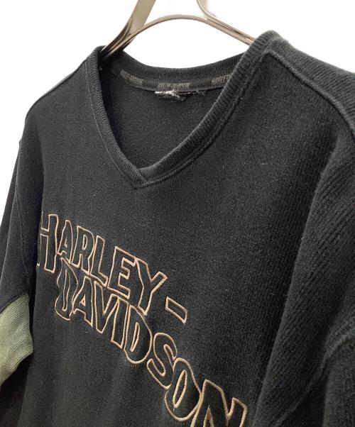 HARLEY-DAVIDSON（ハーレーダビッドソン）HARLEY-DAVIDSON (ハーレーダビッドソン) 長袖カットソー　HARLEY-DAVIDSON　ブラック　タグ切れ有 ブラック サイズ:表記なしの古着・服飾アイテム