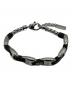 DIESEL（ディーゼル）の古着「ツートンブレスレット」｜ブラック