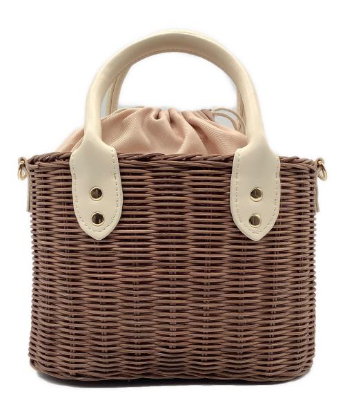 MARY QUANT（マリークヮント）MARY QUANT (マリークヮント) カゴバッグ ベージュの古着・服飾アイテム