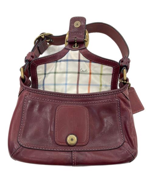 COACH（コーチ）COACH (コーチ) ハンドバッグ　 レッドの古着・服飾アイテム