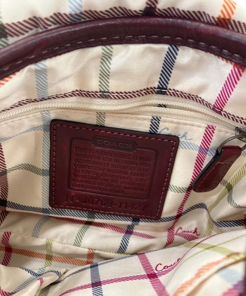 COACH（コーチ）COACH (コーチ) ハンドバッグ　 レッドの古着・服飾アイテム