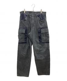 AVIREX（アヴィレックス）の古着「FADED CUSTOM CARGO PANTS」｜ブラック