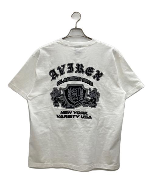 AVIREX（アヴィレックス）AVIREX (アヴィレックス) 半袖カットソー ホワイト サイズ:XLの古着・服飾アイテム