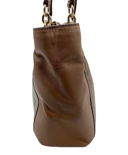 COACH（コーチ）COACH (コーチ) 2WAYショルダーバッグ　シグネチャー ブラウンの古着・服飾アイテム