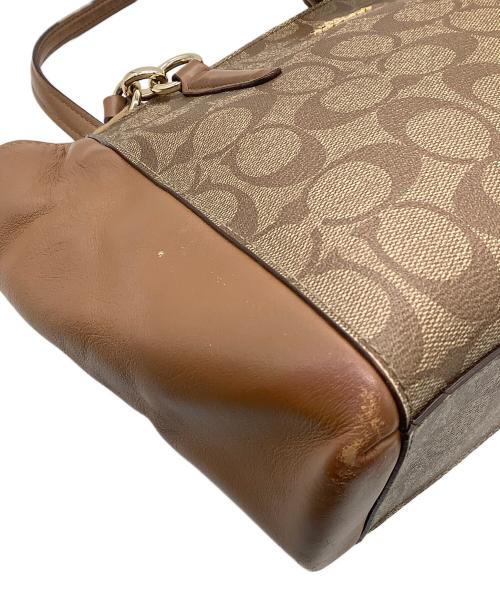 COACH（コーチ）COACH (コーチ) 2WAYショルダーバッグ　シグネチャー ブラウンの古着・服飾アイテム