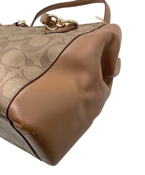 COACH（コーチ）COACH (コーチ) 2WAYショルダーバッグ　シグネチャー ブラウンの古着・服飾アイテム