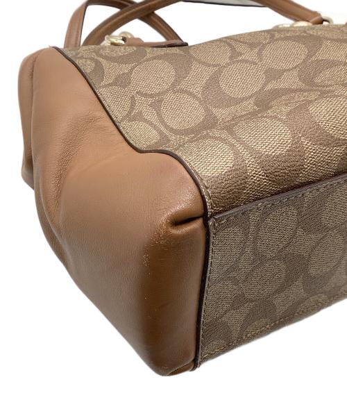 COACH（コーチ）COACH (コーチ) 2WAYショルダーバッグ　シグネチャー ブラウンの古着・服飾アイテム