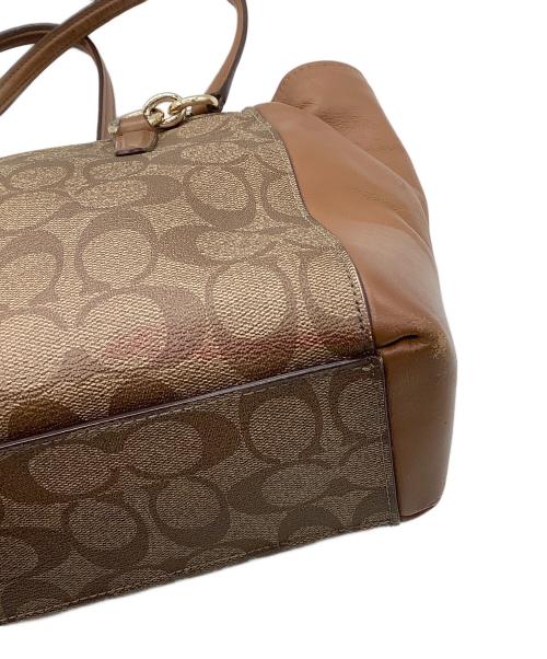 COACH（コーチ）COACH (コーチ) 2WAYショルダーバッグ　シグネチャー ブラウンの古着・服飾アイテム