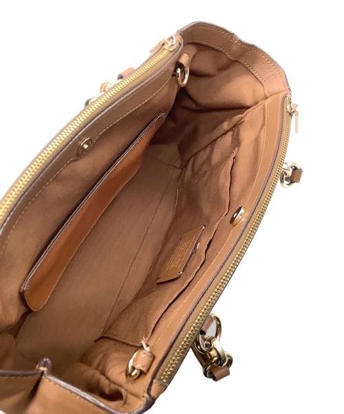 COACH（コーチ）COACH (コーチ) 2WAYショルダーバッグ　シグネチャー ブラウンの古着・服飾アイテム