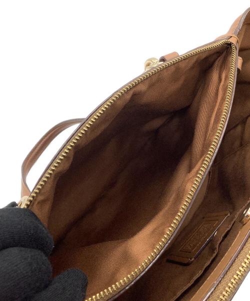 COACH（コーチ）COACH (コーチ) 2WAYショルダーバッグ　シグネチャー ブラウンの古着・服飾アイテム