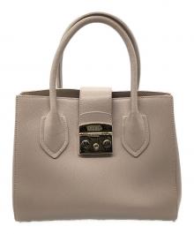 FURLA（フルラ）の古着「ハンドバッグ　メトロポリス」｜アイボリー