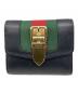 GUCCI（グッチ）の古着「2つ折り財布　シルヴィ」｜ブラック