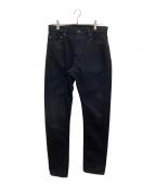 MOMOTARO JEANS桃太郎ジーンズ）の古着「パンツ　15.7oz SELVEDGE BLACK DENIM NARROW TAPERED」｜ブラック
