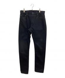 MOMOTARO JEANS（桃太郎ジーンズ）の古着「パンツ　15.7oz SELVEDGE BLACK DENIM NARROW TAPERED」｜ブラック