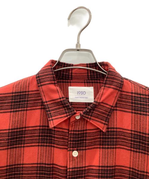 19SO（ナインティーンエスオー）19SO (ナインティーンエスオー) 長袖シャツ レッド サイズ:SIZE Lの古着・服飾アイテム