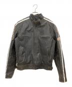 THE DEGNER CLASSIC BRANDザ・デグナー・クラシック・ブランド）の古着「ワッペン付レザージャケット」｜ブラック