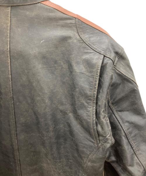 THE DEGNER CLASSIC BRAND（ザ・デグナー・クラシック・ブランド）THE DEGNER CLASSIC BRAND (ザ・デグナー・クラシック・ブランド) ワッペン付レザージャケット ブラック サイズ:Mの古着・服飾アイテム