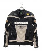 kawasakiカワサキ）の古着「プロテクタージャケット　BATES LEATHERS」｜ブラック×ホワイト