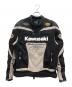 kawasaki（カワサキ）の古着「プロテクタージャケット　BATES LEATHERS」｜ブラック×ホワイト