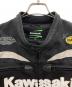 中古・古着 kawasaki (カワサキ) プロテクタージャケット　BATES LEATHERS ブラック×ホワイト サイズ:3L：16000円