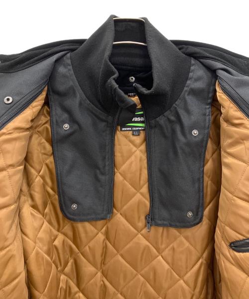 kawasaki（カワサキ）kawasaki (カワサキ) プロテクタージャケット　BATES ライナー付 ブラック×グリーン サイズ:LLの古着・服飾アイテム
