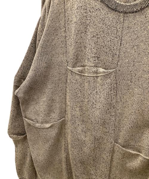 ISSEY MIYAKE（イッセイミヤケ）ISSEY MIYAKE (イッセイミヤケ) 薄手ニット ブラウン サイズ:表記無しの古着・服飾アイテム