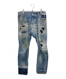 DSQUARED2（ディースクエアード）の古着「バイカーデニムパンツ　TIDY BIKER JEAN」｜インディゴ