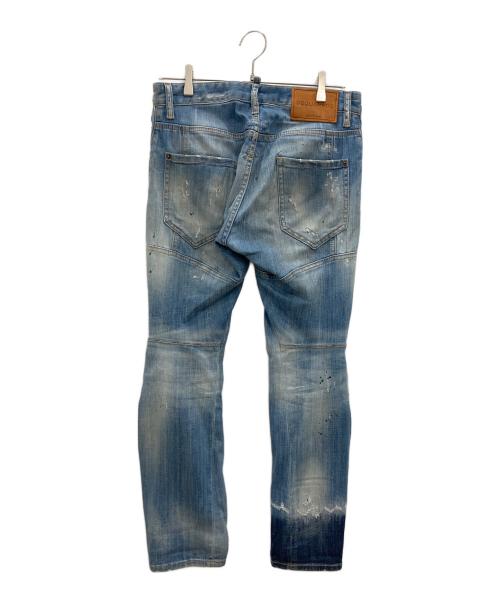 DSQUARED2（ディースクエアード）DSQUARED2 (ディースクエアード) バイカーデニムパンツ　TIDY BIKER JEAN インディゴ サイズ:42の古着・服飾アイテム