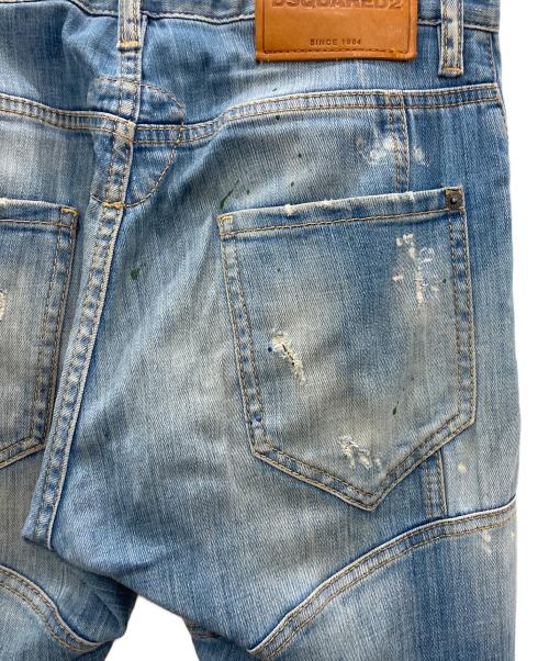 DSQUARED2（ディースクエアード）DSQUARED2 (ディースクエアード) バイカーデニムパンツ　TIDY BIKER JEAN インディゴ サイズ:42の古着・服飾アイテム