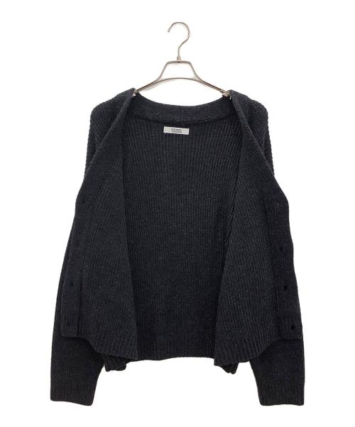 WISM（ウィズム）WISM (ウィズム) 厚手カーディガン ネイビー サイズ:Freeの古着・服飾アイテム