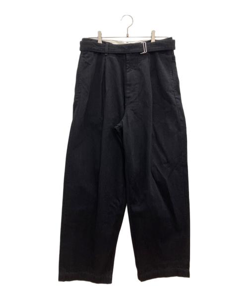 Graphpaper（グラフペーパー）Graphpaper (グラフペーパー) Selvage Denim Belted Pants ブラック サイズ:2の古着・服飾アイテム