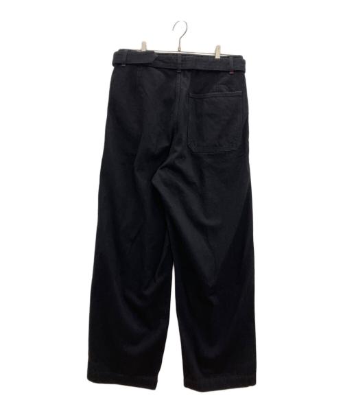 Graphpaper（グラフペーパー）Graphpaper (グラフペーパー) Selvage Denim Belted Pants ブラック サイズ:2の古着・服飾アイテム