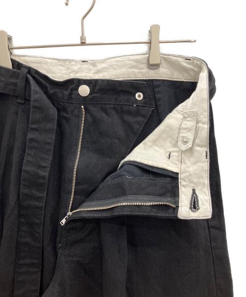 Graphpaper（グラフペーパー）Graphpaper (グラフペーパー) Selvage Denim Belted Pants ブラック サイズ:2の古着・服飾アイテム