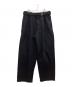 Graphpaper（グラフペーパー）の古着「Selvage Denim Belted Pants」｜ブラック