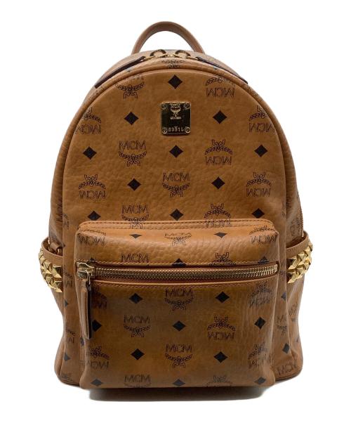 MCM（エムシーエム）MCM (エムシーエム) Stark サイドスタッズ バックパック　ヴィセトス ブラウンの古着・服飾アイテム