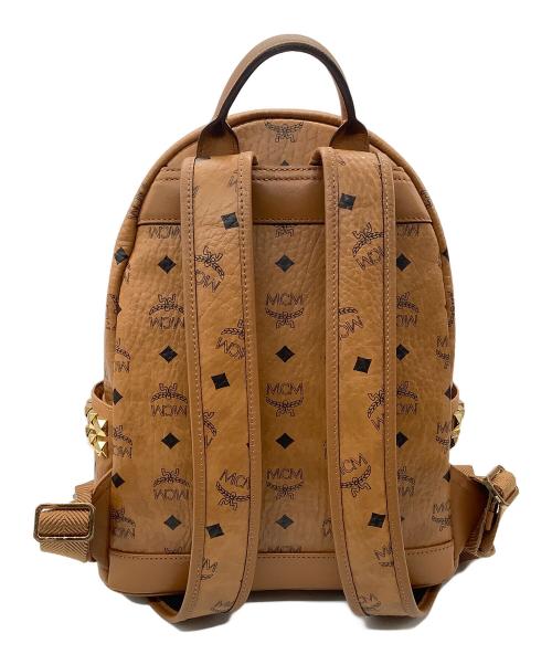 MCM（エムシーエム）MCM (エムシーエム) Stark サイドスタッズ バックパック　ヴィセトス ブラウンの古着・服飾アイテム
