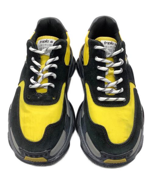 BALENCIAGA（バレンシアガ）BALENCIAGA (バレンシアガ) スニーカー　Triple S イエロー×ブラック サイズ:26.5の古着・服飾アイテム