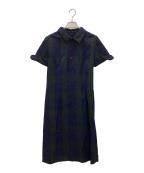tricot COMME des GARCONSトリココムデギャルソン）の古着「半袖ワンピース」｜ネイビー